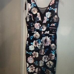 Floral Sleeveless Wedding Dress